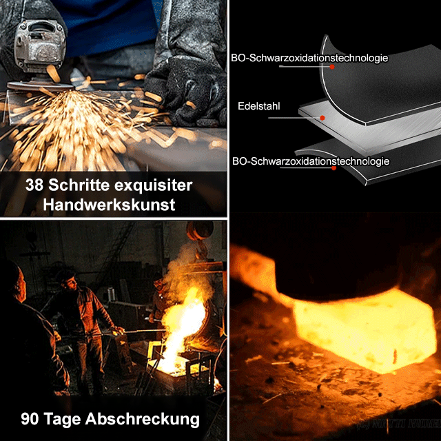 Multifunktionales Klappwerkzeug mit Holzgriff zur Selbstverteidigung