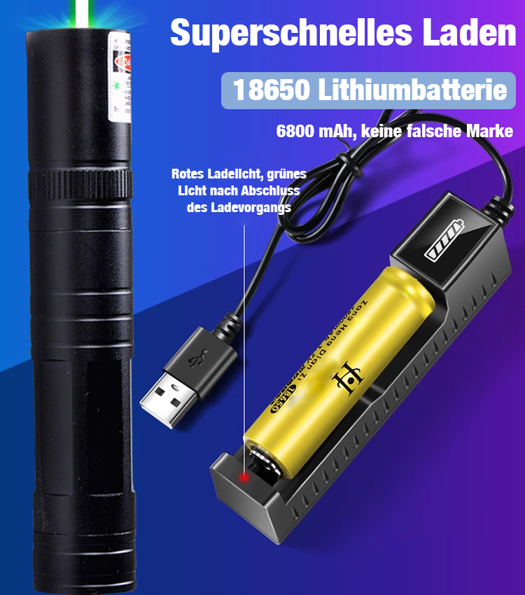 Rot-Grün Laserpointer | Extrem hell | Einzelpunkt | Sicher Klasse 2 | Spar-Set