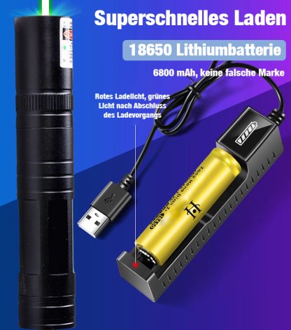 Rot-Grün Laserpointer | Extrem hell | Einzelpunkt | Sicher Klasse 2 | Spar-Set