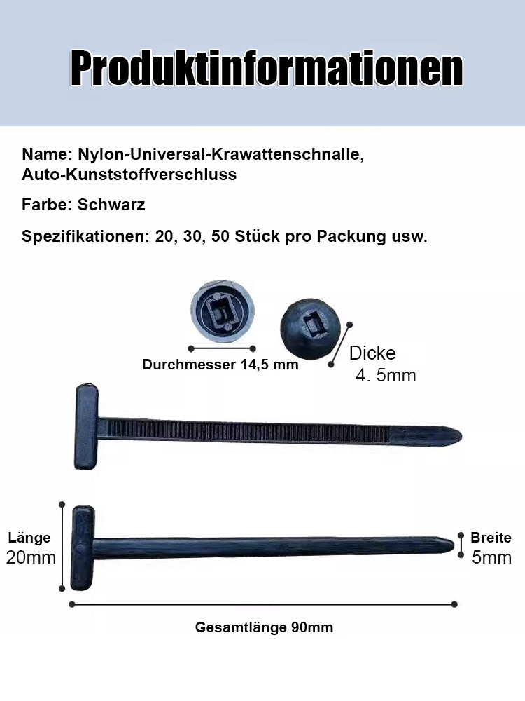 Universal Kabelbinder für Auto & Motorrad – Stark. Sicher. Schnell. 🔧⚡🏍️