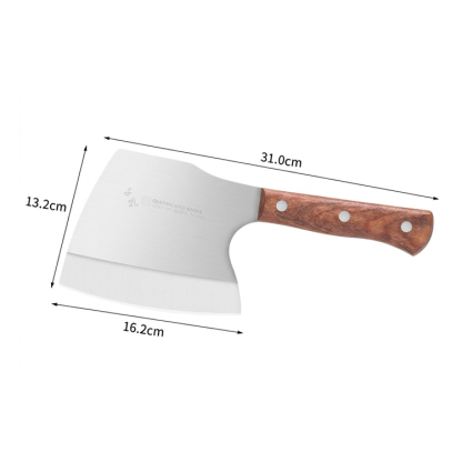 Handgeschmiedetes Knochenhackmesser mit Hammerschlag – Ein Schnitt, ein Bruch