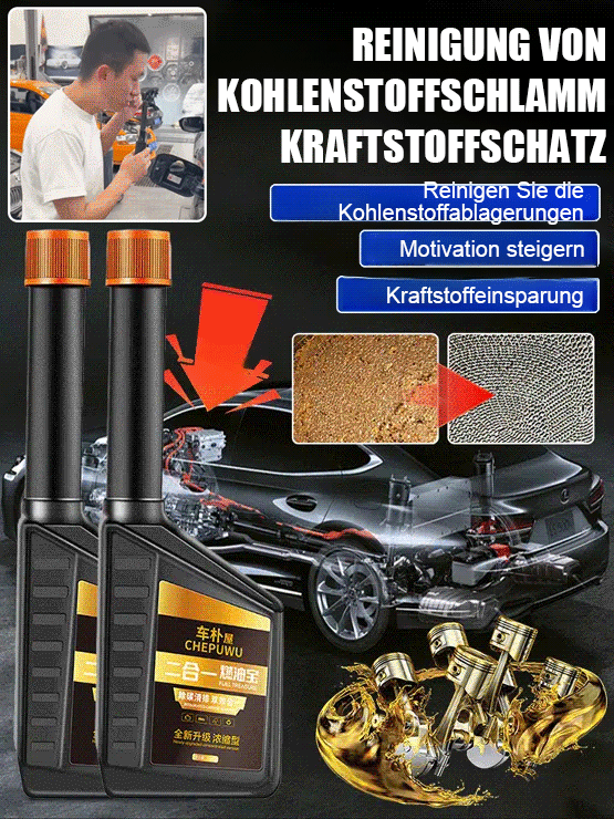 【Carbon-Reinigung】 2-in-1-Kraftstoffadditiv