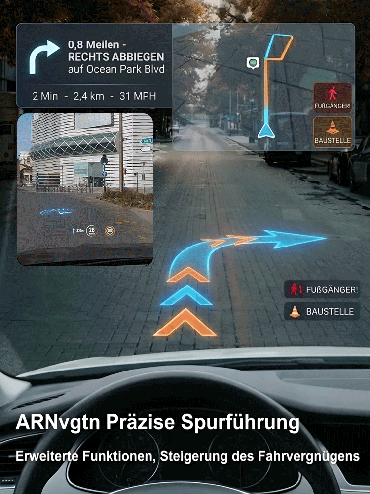 HUD-Fahrzeug-GPS-Digitaltacho
