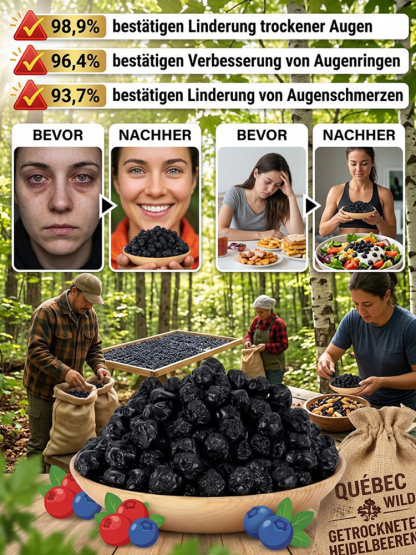 Getrocknete Blaubeeren | Natürlich aus dem Changbai-Gebirge – Reich an Antioxidantien für Herz & Wohlbefinden