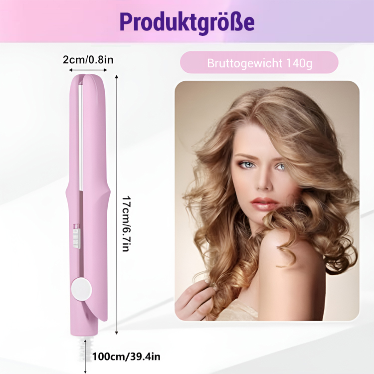 【Linke Farbe, rechte Farbe】Mini-Keramik-Glätteisen