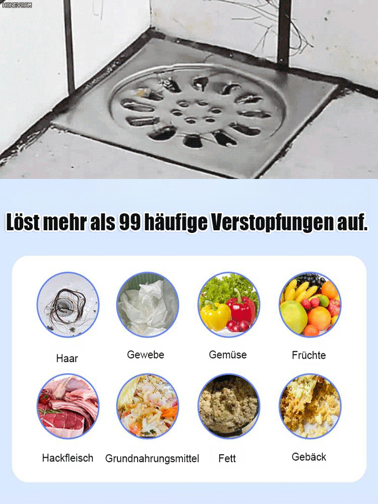 【5 Minuten zur Beseitigung von Verstopfungen】Starker Rohrreiniger