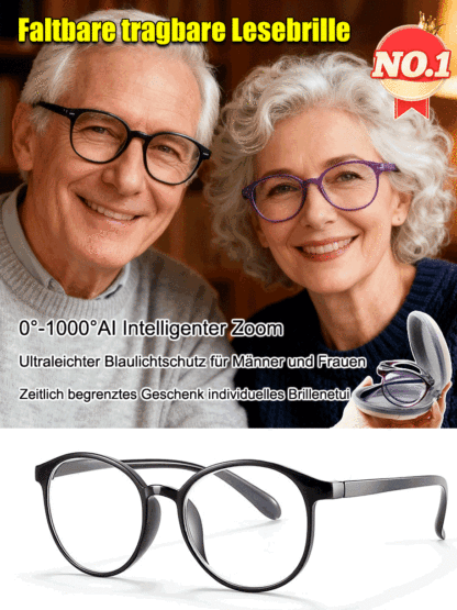 Health Association empfohlen, 200 °-700 ° Auto-Zoom Presbyopie Brille 