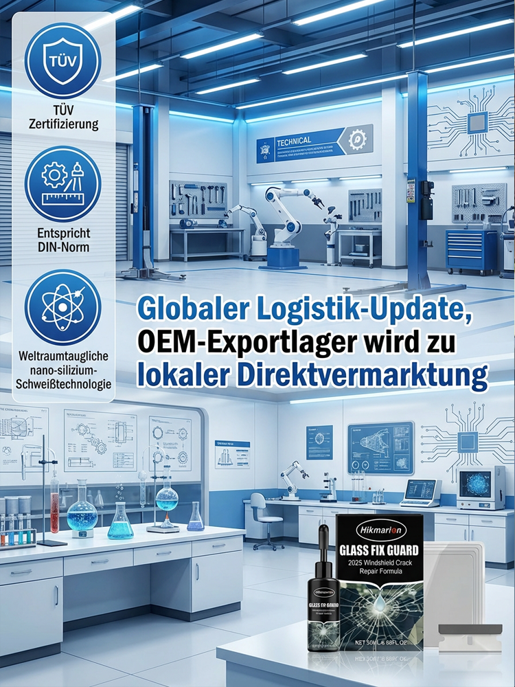Universelle Reparatur von Autoglasrissen【HU (TÜV) bestehen】