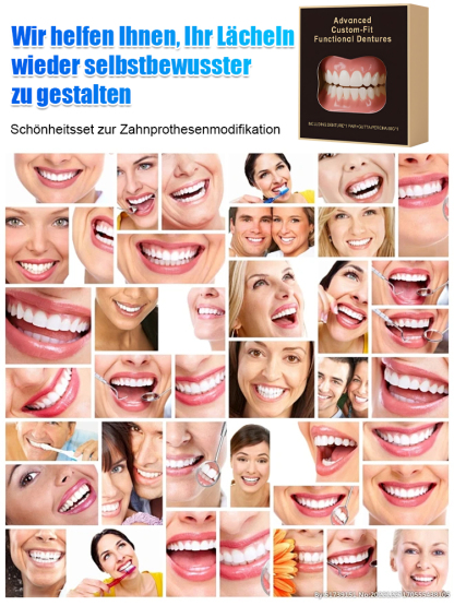 Zahnprothesen Kosmetik Set