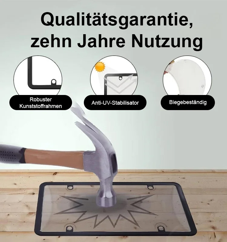 Vernebelter amerikanischer Kennzeichenhalter für Autos