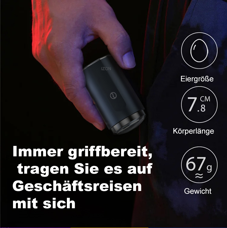 Vollständig waschbar, beenden Sie die Rasur in 3 Sekunden 