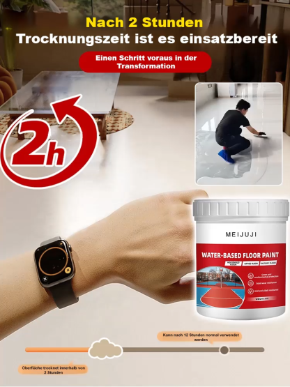 Wasserbasierte Bodenbeschichtung 3-in-1