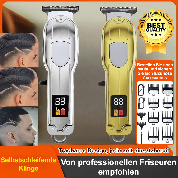 Ruckfreier Hochleistungs-Leiser Multifunktions-Haarschneider mit Digitaldisplay