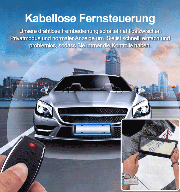 Vernebelter amerikanischer Kennzeichenhalter für Autos