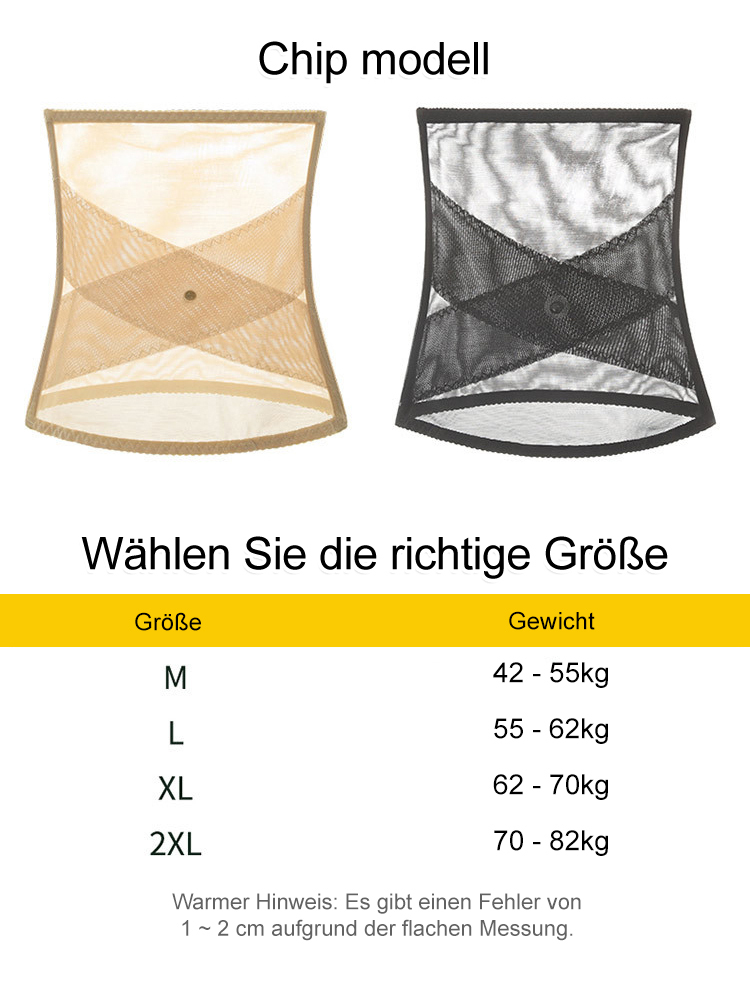 Mesh-Mieder für Formgebung und Fettverbrennung