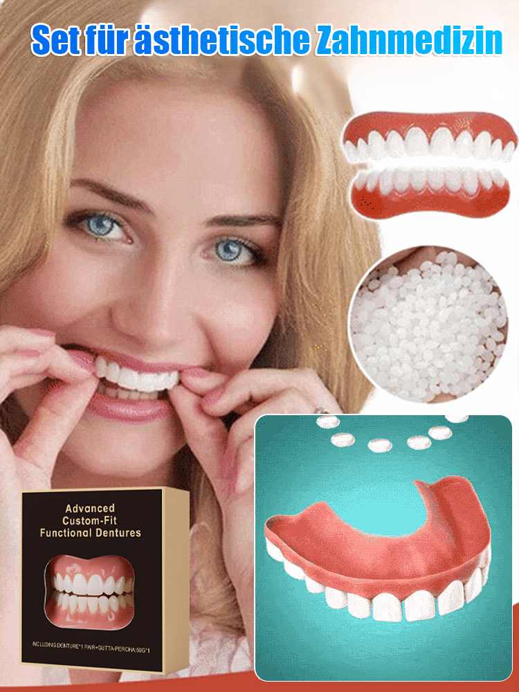 Zahnprothesen Kosmetik Set