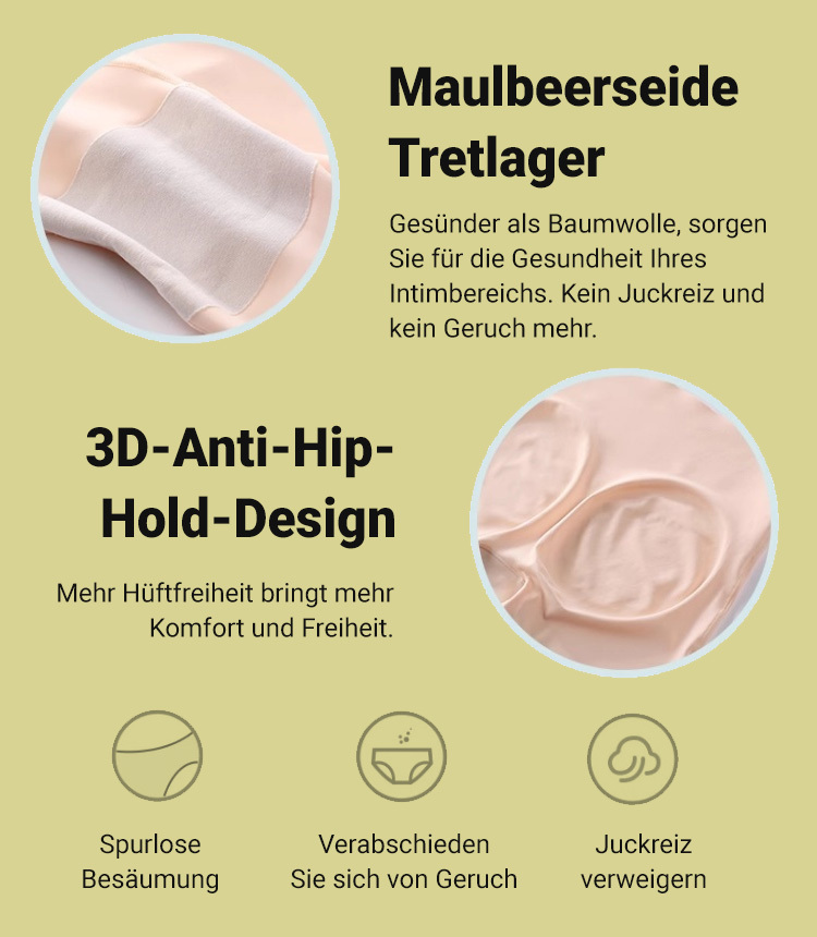 Hochtaillierte nahtlose Sicherheitsunterwäsche