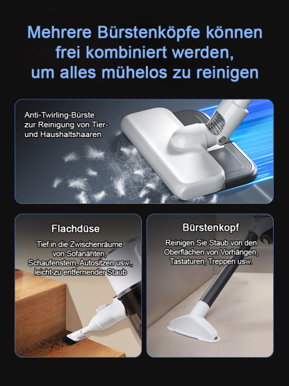 Kabelloser, leistungsstarker tragbarer Staubsauger