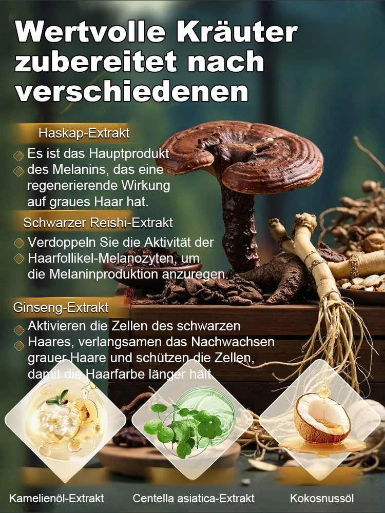 Graues Haar wird schwarz, verhindert Haarausfall, 15 Tage kostenlose Probe