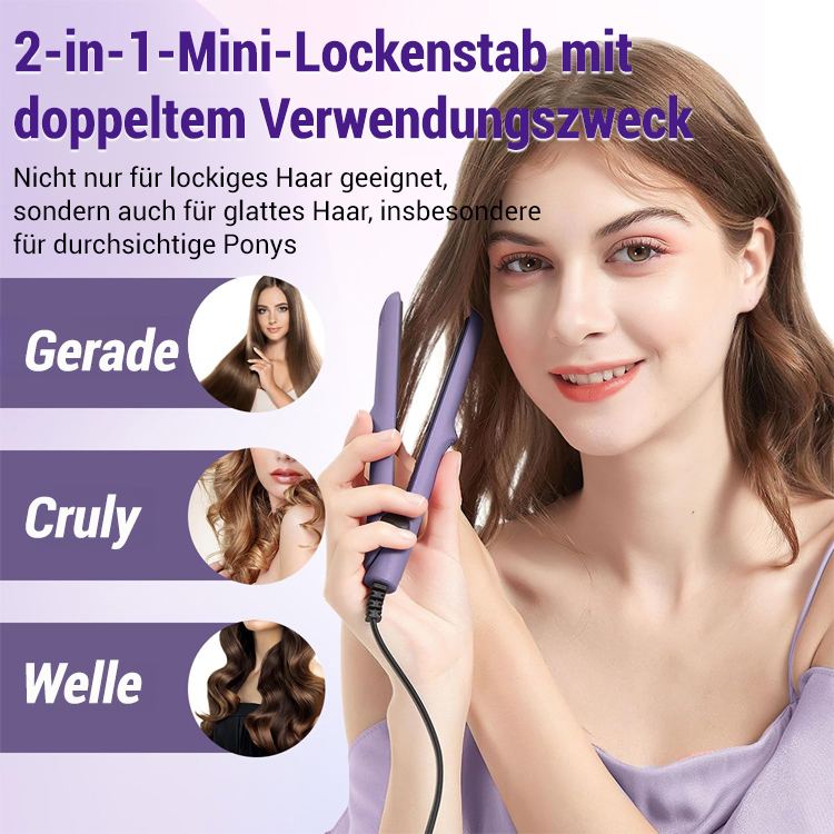 【Linke Farbe, rechte Farbe】Mini-Keramik-Glätteisen