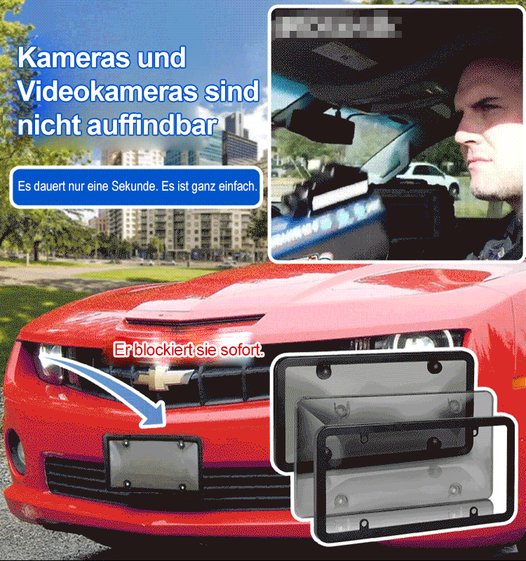 Vernebelter amerikanischer Kennzeichenhalter für Autos