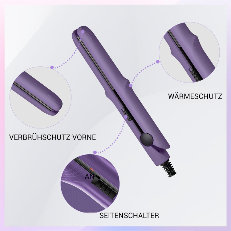 【Linke Farbe, rechte Farbe】Mini-Keramik-Glätteisen