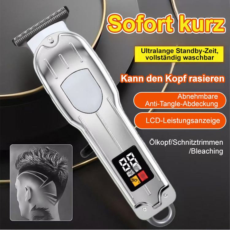 Ruckfreier Hochleistungs-Leiser Multifunktions-Haarschneider mit Digitaldisplay