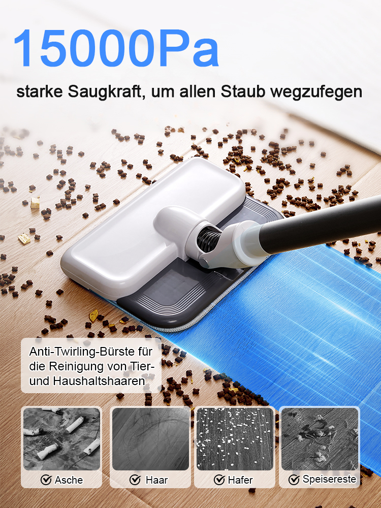 Kabelloser, leistungsstarker tragbarer Staubsauger