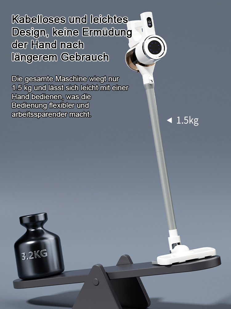 Kabelloser, leistungsstarker tragbarer Staubsauger