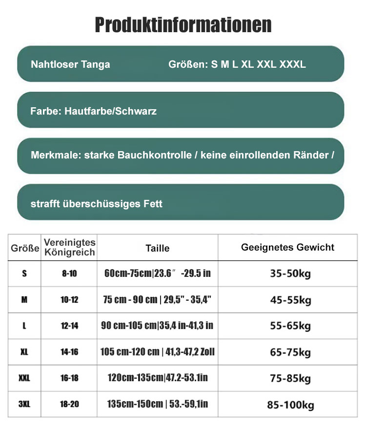 Hochtaillierte figurformende Tanga