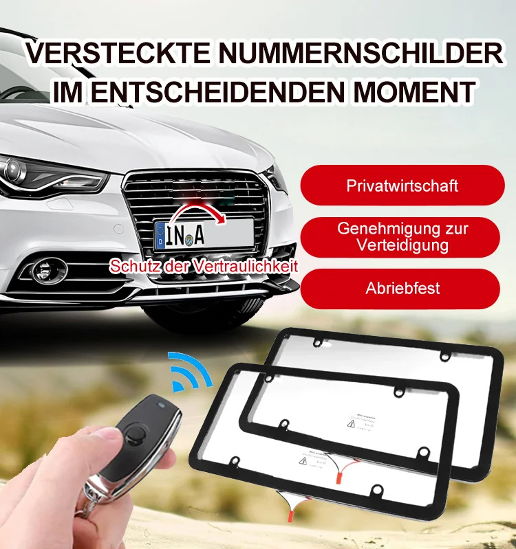 Vernebelter amerikanischer Kennzeichenhalter für Autos