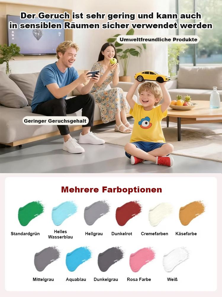 Wasserbasierte Bodenbeschichtung 3-in-1