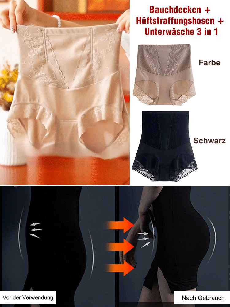 Schlankheitsformende hohe Taille Bauchkontrolle Hüfthebende Unterwäsche