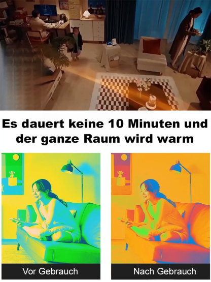 Sofort einsatzbereiter Tisch-Heizlüfter