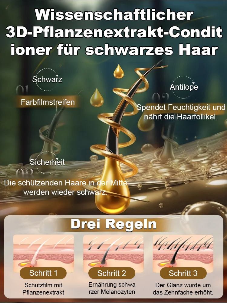 Graues Haar wird schwarz, verhindert Haarausfall, 15 Tage kostenlose Probe