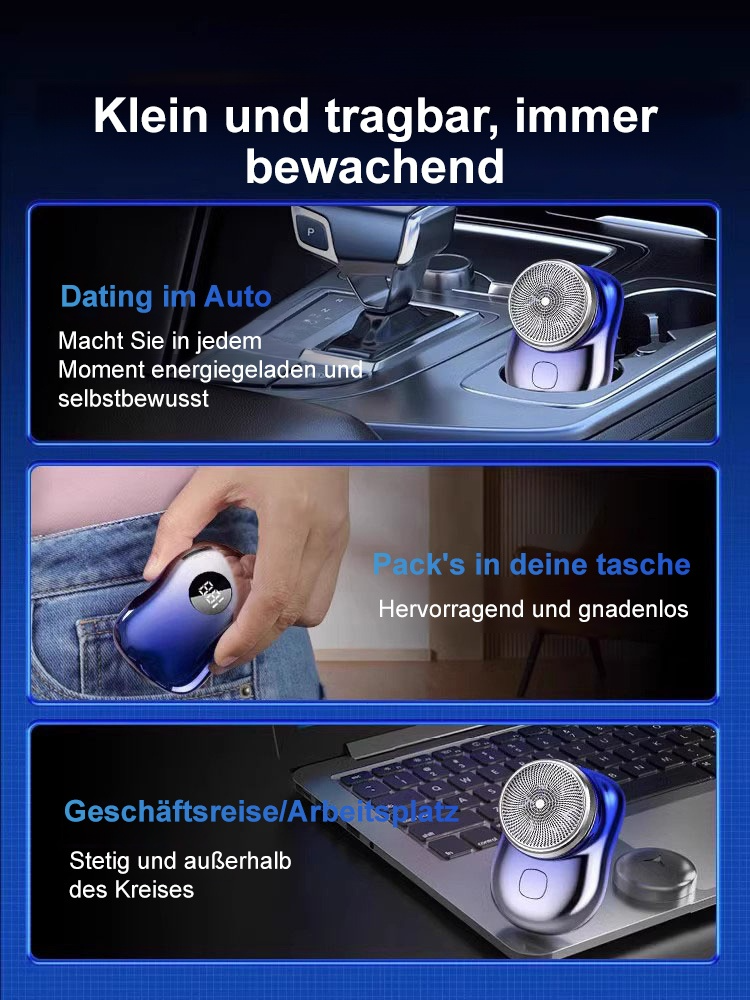 Sauberes Rasierergebnis, schmerzfrei, keine Schnitte, kein Lärm！15 Tage kostenlose Testphase！