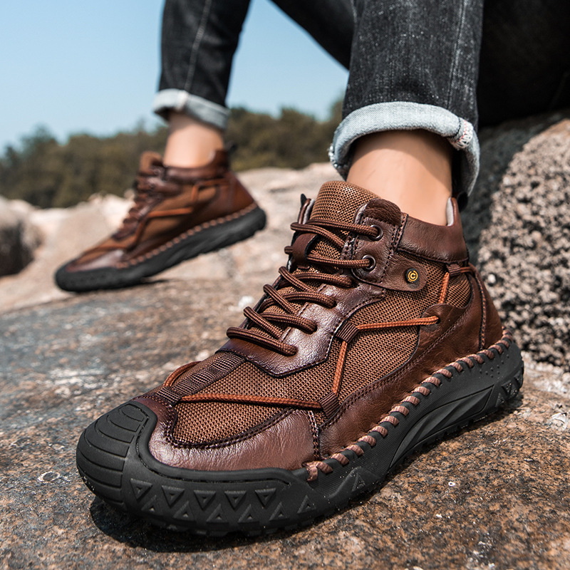 ⏰ 50% off - Men's Handmade Genuine Leather Non-Slip Orthopedic Shoes