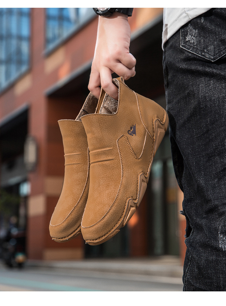 Last day 50% off 🔥⏱️Christmas sale⏱️🔥Men's genuine calfskin Martin boots