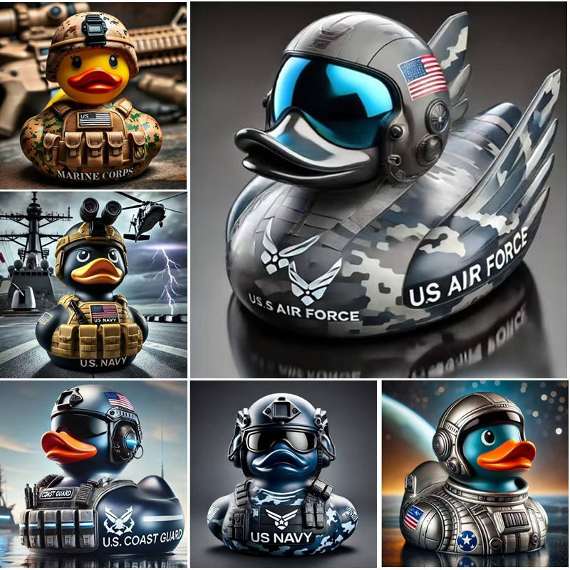 🦆 Veteran Commemorative Ducks: Unique and cool decorative items.