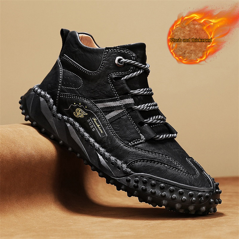 ⏰ 60% off -Men's stylish genuine leather thick-soled orthotic shoes