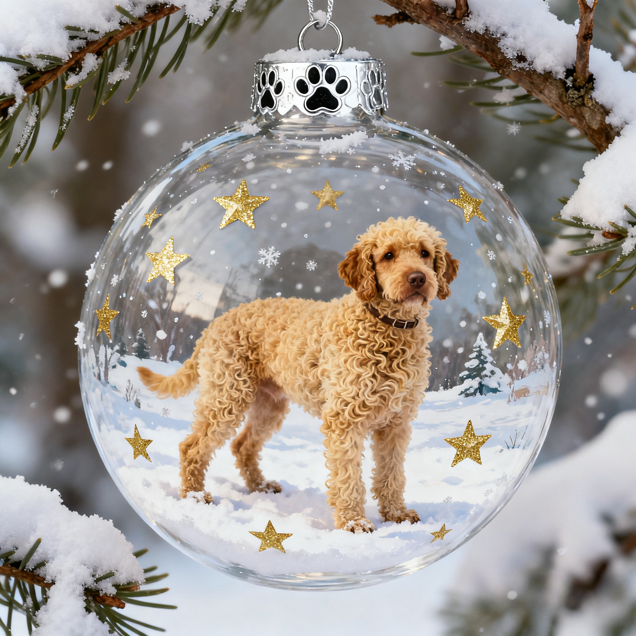 🔥LAST DAY 60% OFF-🐶Canine Crystal Glass Decoration Set