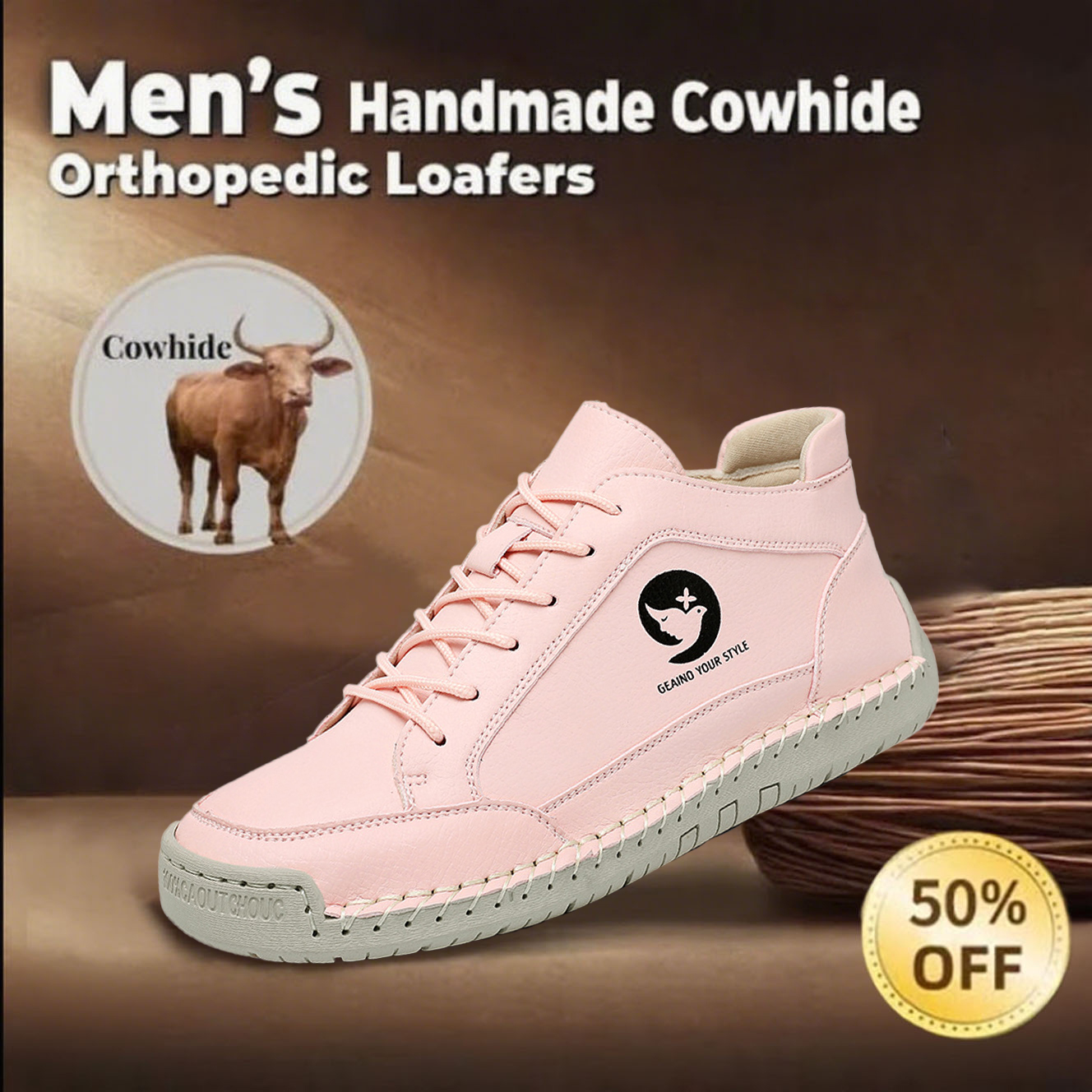 🔥Hot Sale🎉Women's non-slip handmade genuine leather orthopedic shoes