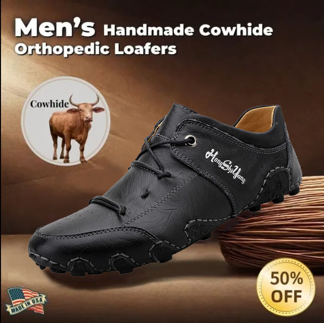 Last day 70% off 🔥⏱️Christmas sale⏱️🔥Men's genuine slip-on shoes