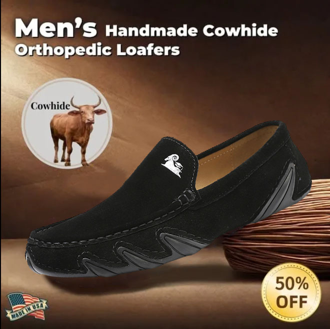 Last day 70% off 🔥⏱️Christmas sale⏱️🔥Men's genuine slip-on loafers