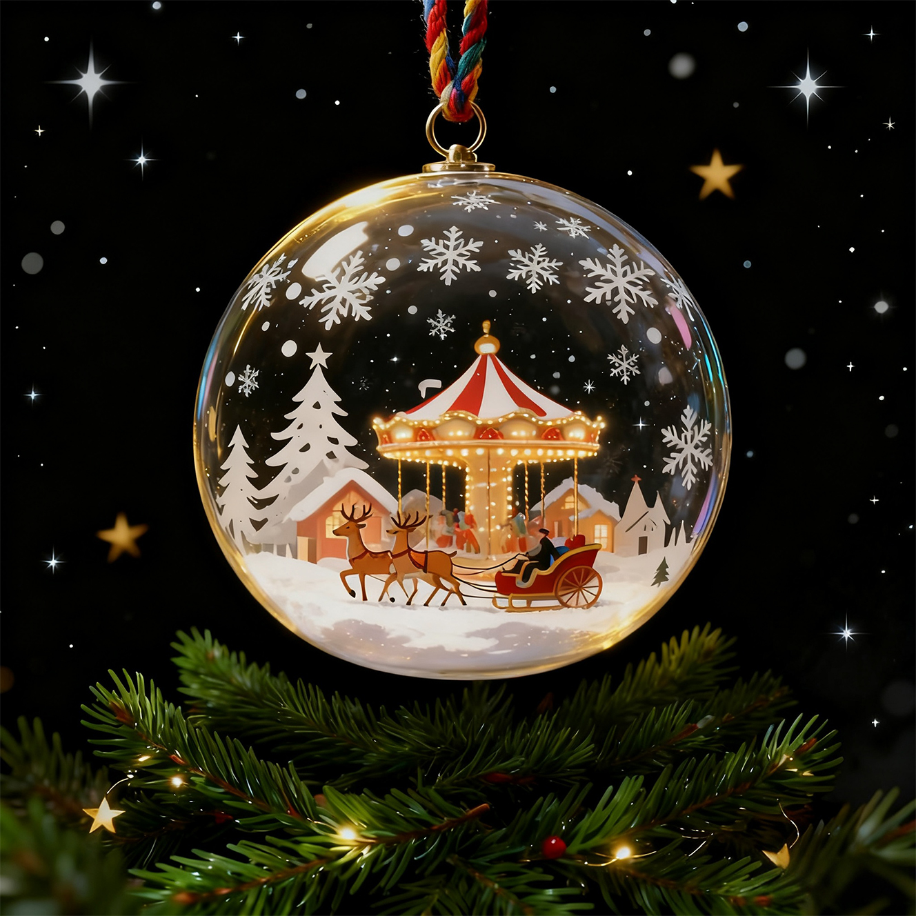 🎄Share the joy of the holidays with crystal glass decorations🎄