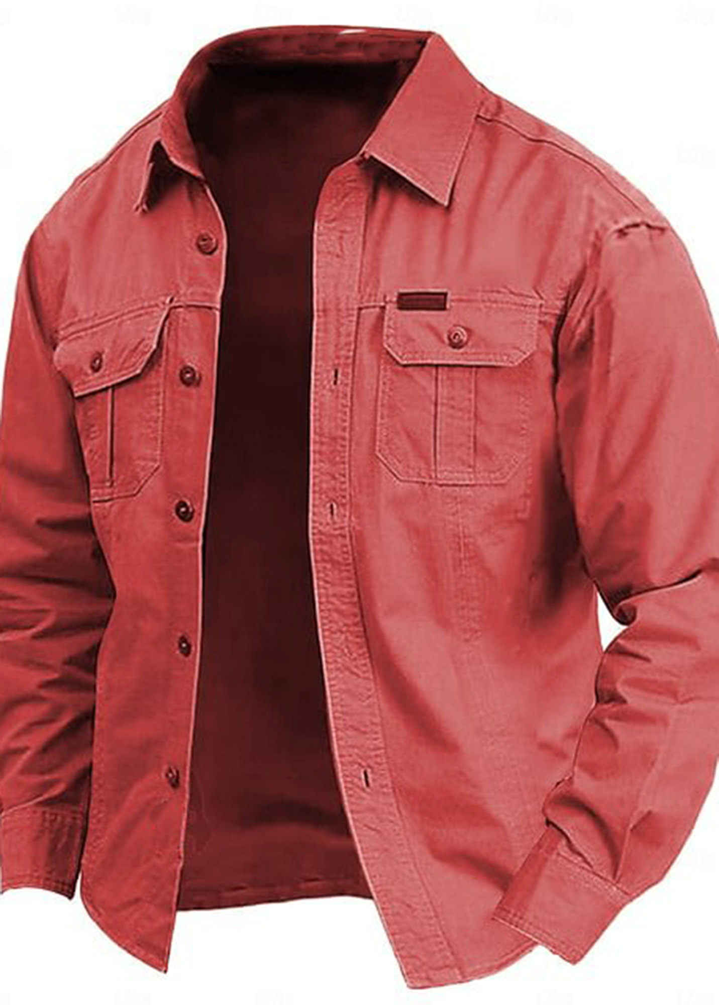 Cow Pattern Casual Men's Work Shirt Long Sleeve