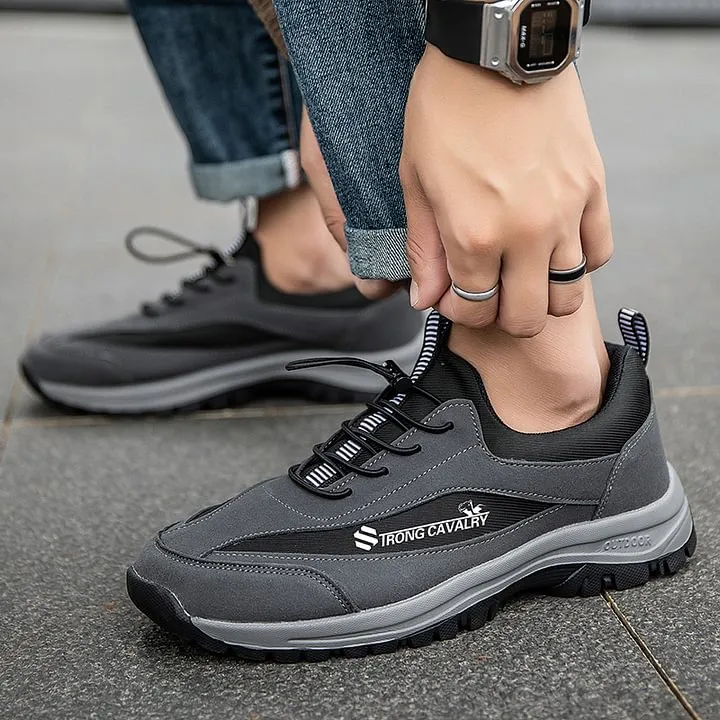 (👨‍⚕️Medical Certified Seal®️) Men's Hiking Sneakers: Waterproof Orthopedic Shoes (Eases Foot Pain)