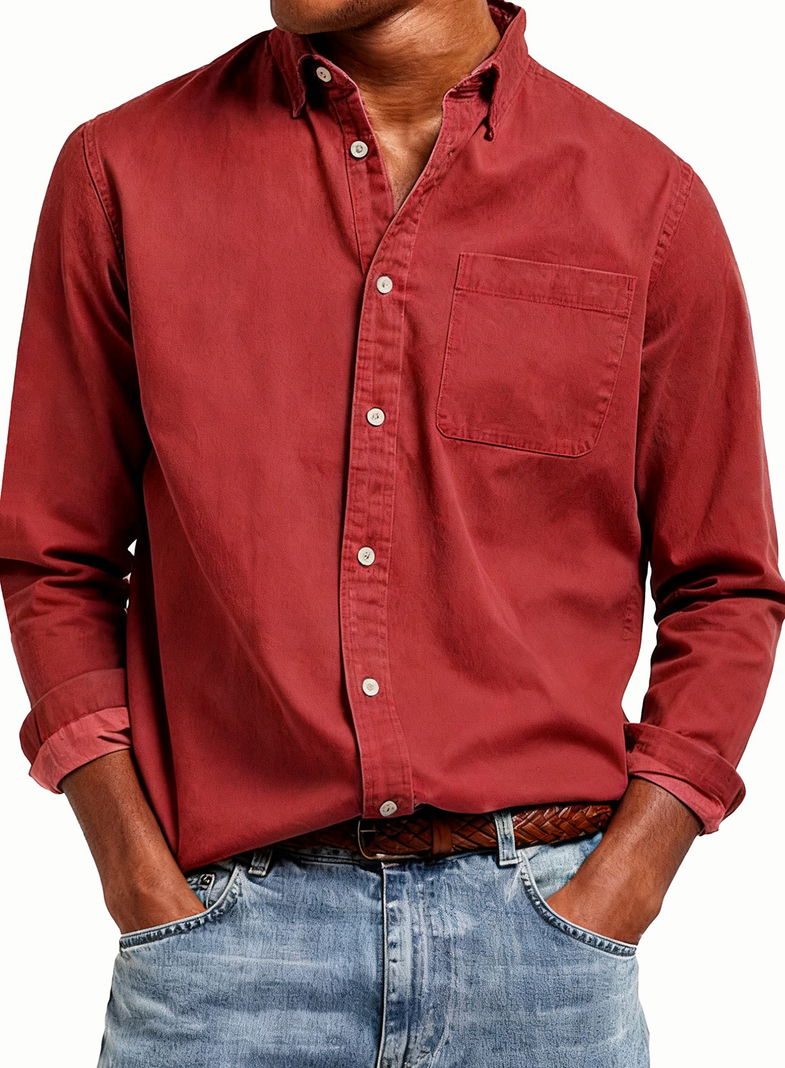 Last Day: 70% Off! 🔥 Men's Retro Shirt — Pure Cotton, Collared, with Chest Pocket, Long Sleeve