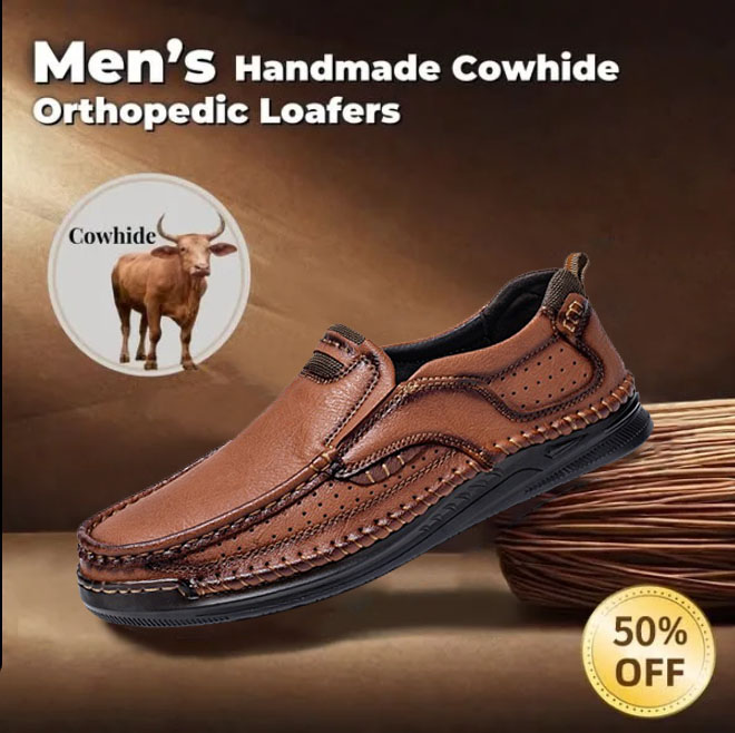 ⏰Last Day! 45% OFF 🔥GARB®Men's Handmade Genuine Leather Orthopedic Loafers