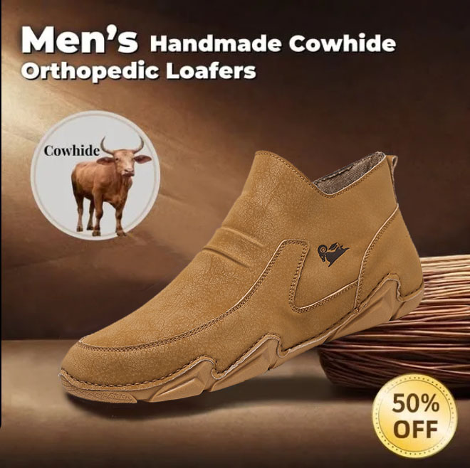 Last day 50% off 🔥⏱️Christmas sale⏱️🔥Men's genuine calfskin Martin boots